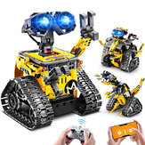 Auto da corsa robotizzata con telecomando a 2.4GHz 4CH e blocchi per la costruzione regali giocattoli per bambini