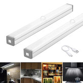 Lampka nocna LED z czujnikiem ruchu i ładowaniem USB do szafki, lampki nocne do garderoby, kuchni, sypialni, oświetlenie schodów