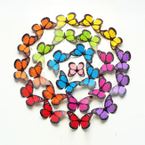 10Pcs 12cm 3D bunter Schmetterlings-Wand-Aufkleber-Kühlraum-Magnet-Ausgangsdekor-Kunst Applique