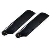 1 Pair RJX 115mm Carbon Fiber Tail Blade For 700 RC Helicopter
