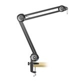 Heavy Duty Microphone Stand Built-in Spring Adjustable Suspension Boom Arm Mount Stand Holder for Voice Recording Regular Style