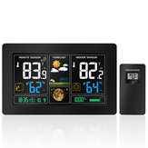 Smart Digital Wireless LCD Barometro della stazione meteorologica a colori Termometro Sveglia igrometrica con sensore esterno
