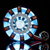 MK2 Acryl Tony ARC Reactor Model DIY Kit USB Borstlamp Filmaccessoires Illuminant LED Flash Light Set Cadeau
