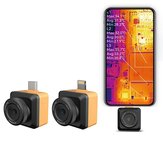 Θερμική κάμερα INFIRAY T2S+ 256×192 για smartphone με συνδετήρα τύπου C. PCB επιθεώρησης θερμού πατώματος και εικόνων με εικόνες υπερύθρων.