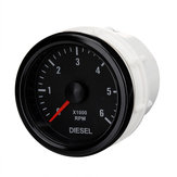 Compteur de vitesse électrique 52mm 0-6000 RPM (Sur le tableau de bord) pour moteur diesel