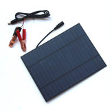 Pannello solare al silicio policristallino portatile da 5W 18V con clip per batteria DC5521