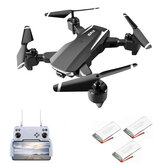 YLRC S90 WiFi FPV com câmera dupla ESC de zoom 4K HD de 50x, tempo de voo de 20 minutos, drone quadcopter dobrável RTF