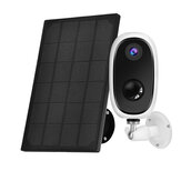 Zeetopin ZS-GX5S 1080P WIFI Outdoor Security Camera Solar Powered PIR Motion Detecting 2-Way Audio Night Vision IP65 Waterproof Wireless Camera with Solar Panel