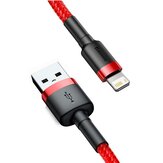 Baseus 2.4A USB-A naar iP-kabel Snelle oplaad- en gegevensoverdracht Nylon gevlochten kernlijn 0.5M/1M/2M/3M lang voor iPhone 14 14Pro 14 Pro Max voor iPad Pro
