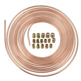 Universal 25Ft Copper Nickel Brake Line Tubing Kit 3/16
