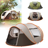 5-8 Person Automatic Camping Tent Windproof Waterproof 2 Large Mesh Windows Family Tent Sunshade Canopy for All Seasons