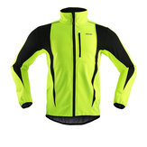 ARSUXEO Winter Radbekleidung mit hohem Kragen, warmen Jacken, thermischem Fleece, wind- und wasserdichter langer Jersey für Fahrrad MTB Road Bike.