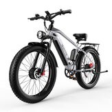 [EU DIRECT] Elektrický bicykel DUOTTS F26 48V 17.5AH Batéria 750W * 2 Duálne motory Olejová brzda 50KM Max Vzdialenosť 150KG Max zaťaženie Elektrický bicykel