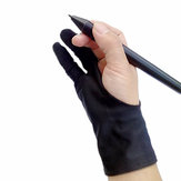 Safety Glove Artist Glove For Any Graphics Tablet Black 2 Finger Anti-Fouling Right And Left Hand Available