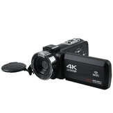 4K Ultra HD 30MP 18X Zoom WIFI Video digital Cámara Videocámara DV con rotación de 270 grados Grabación de video con pantalla táctil Cámara