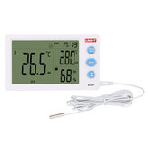 UNI-T A12T Termometro digitale LCD Igrometro Misuratore di temperatura umidità Orologio sveglia Stazione meteorologica Interno Esterno