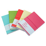 Diario de papel con encantadores colores de caramelo, bloc de notas de cuero, suministros de papelería, libreta de bolsillo