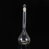 Matraz volumétrico de vidrio transparente de 250 ml con cristalería de laboratorio de tapón de vidrio Artículos de vidrio