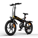 [EU DIRECT] ADO A20+ Up To 250W 36V 10.4Ah 20inch Folding Electric Bicycle 25km/h Max Speed 80Km Mileage 120Kg Max Load Electric Bike