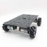 DIY 4WD Smart RC Robot Car Chassis Base z kołami omni i silnikiem TT dla Makeblock STM32 51