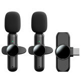 K3 draagbare draadloze lavalier-microfoon Type-c ENC-ruisonderdrukking voor opname van live-uitzendingen van video-interviews