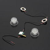 DIY gomb átlátszó analóg hüvelykujj botokkal Joystick fedi a LED világítást PS4 számára a Play Station 4 vezérléséhez