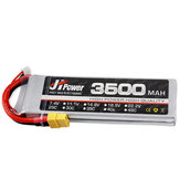 JH Lipo RC Araba Batarya 3500 mah 2S 25C 7.4 v T / XT60 Için Fiş 1/10 RC Modeli 15 * 43 * 138mm 