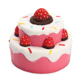  11CM Jumbo Squishy Erdbeere-Kuchen Duftendes super langsames aufsteigendes Kind-Spielzeug-nettes Geschenk