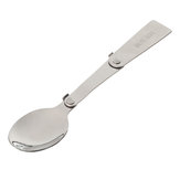 IPRee® 1Pcs Folding Spoon 304 Stainless Steel Soup Ladle Outdoor Camping Picnic Tableware 