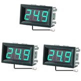3 sztuki 0,56-calowy Mini cyfrowy wyświetlacz LCD Wewnętrzny Wygodny czujnik temperatury Monitor Termometr z kablem 1M -50-120℃ DC 5-12V
