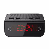 CR246 Kırmızı LED Ekran Dijital FM Radyo Çift Alarm Saat Buzzer Erteleme Fonksiyonlu