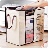 حقيبة تخزين الملابس المحمولة Honana HN-0828 حقيبة غير منسوجة للبطانية والوسادة والبطانية ومنظم الخزانة