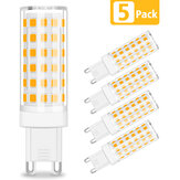 Kingso 5Pcs 8W 3000K 700lm G9 LED Bulbs with 76pcs 2835 Lamp Beads for Living Room Bedroom Kitchen Dining Room