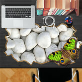 Stein Schmetterling PAG STICKER 3D Schreibtisch-Aufkleber Wanddekor Heimwand Schreibtisch Tischdeko Geschenk