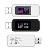 DANIU Cyfrowy 10 w 1 Colorful Wyświetlacz LCD Tester Tester Napięcia Prądu USB Ładowarka USB Tester Miernik