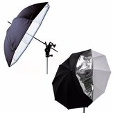 33 Inch Photography Studio Parasol de doble capa reflectante translúcido 