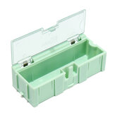 10pcs SMT SMD Kit Laboratorio Componentes Chip Caja de Almacenamiento de Herramientas de Tornillos de Plástico Verde