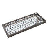Próxima vez 75 Kit de teclado mecânico personalizado com fio Type-C 82 teclas Programável Trocável a quente 3/5 pinos Teclado com retroiluminação RGB Placa de montagem do PCB Caixa com botão para chave de roda para teclados mecânicos Cherry Gateron Kailh.