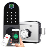 RF233 Fingerprint Door Lock Waterproof Outdoor Gate Lock  Passcode Rfid Card Key Front Electronic Lock