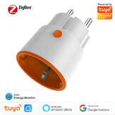 Tuya ZIGBE 3.0スマートソケットEUプラグ16Aアウトレットワイヤレスリモート電話制御音声コントローラTuya Gateway Hub Alexa Google Homeと連携