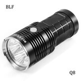BLF Q8 4x XP-L 5000LM Torcia Elettrica Professional Funzionamento Multiplo Procedura Super Luminosa LED