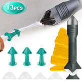 Kit de ferramentas de remoção de selante de silicone com 13 peças e ferramenta de acabamento de selante para banheiro, cozinha, janela.