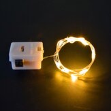 Lámpara de cadena de guirnalda de alambre de cobre con alimentación por batería de 0,5M/1M/2M con luces LED para uso en interiores en vacaciones y Navidad en el hogar