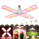 Lampadina LED per coltivazione a spettro completo pieghevole con 2/3/4 pale per piante idroponiche da interno E27 85-265V