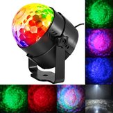 9W RGBW Uzaktan Kumandalı Ses Kontrollü LED Su Dalga Efekti Magic Top Sahne Işığı, Noel Partisi Disco için