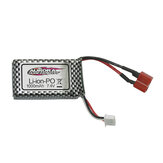 Xinlehong 7.4v 1000mAh 2S Li-ion Batterij T Plug QDJ02 voor Q901 Q902 Q903 1/16 RC Auto Onderdelen