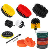 22Pcs/Set Drill Scrubber Cleaning Brush Kit for Bathroom Surfaces Tub Tile and Grout