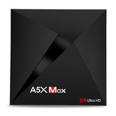 A5X MAX MID RK3328 4GB RAM 32GB ROM Android 7.1 HDR 10 Caixa de TV USB 3.0