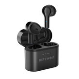 BlitzWolf® BW-FYE9 TWS Écouteurs sans fil Bluetooth 5.0 Écouteurs demi-intra-auriculaires QCC3020 CVC8.0 DSP Réduction du bruit Casque de jeu à faible latence avec micro