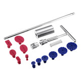 13Pcs 2 en 1 Dent Puller Lifter Hammer Extracción de granizo T Bar herramientas Kit de reparación Lengüetas